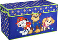 Nickelodeon Paw Patrol Chase, Marshall and Skye Collapsible Children’s Storage Trunk, Durable with Lid