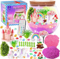 Hannstar Unicorn Terrarium Crafts Kit for Kids-LED Night Light Unicorn Birthday Gifts for Girls Ages 4 5 6 7 8-12 Year Old-Unicorn Toys for Girls - DIY Arts and Crafts Kit for Kids