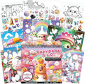Fashion Angels Capybara & Co. Collage Activity Set, Includes 8 Sticker Sheets, 10 Sticker-by-Number Posters & 15 Drawing Pages, for Ages 6+