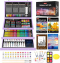Soucolor Birthday Gifts, Art Supplies, 192-Pack Deluxe Art Set Drawing Painting Supplies Kit with Acrylic Pad, Watercolor Pad, Sketch Book, Canvases, Acrylic Paint, Crayons, Pencils