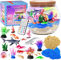 Hannstar Ocean Light Up Terrarium Kit for Kids - Sea Animal Toys with LED Night Light Ocean Animal Birthday Gift for Boys & Girls Ages 4 5 6 7 8-12, Kids Arts & Crafts Kit Easter Ideal Gifts