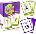 Exercise Cards for Kids - PE Equipment for Elementary School, Kids Workout Equipment Exercise Games, Classroom Exercise, PE Teacher Recess Equipment or at Home, Active Play Indoor or Outdoors
