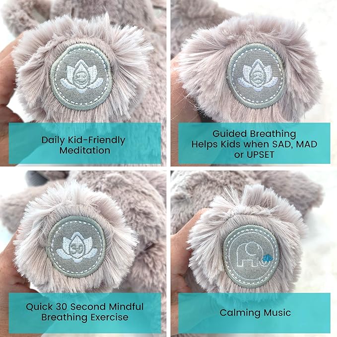 Omi The Elephant Meditation & Learning Toy - Mindfulness & Social Emotional Learning for Kids - Calm Down & Emotional Regulation Tool
