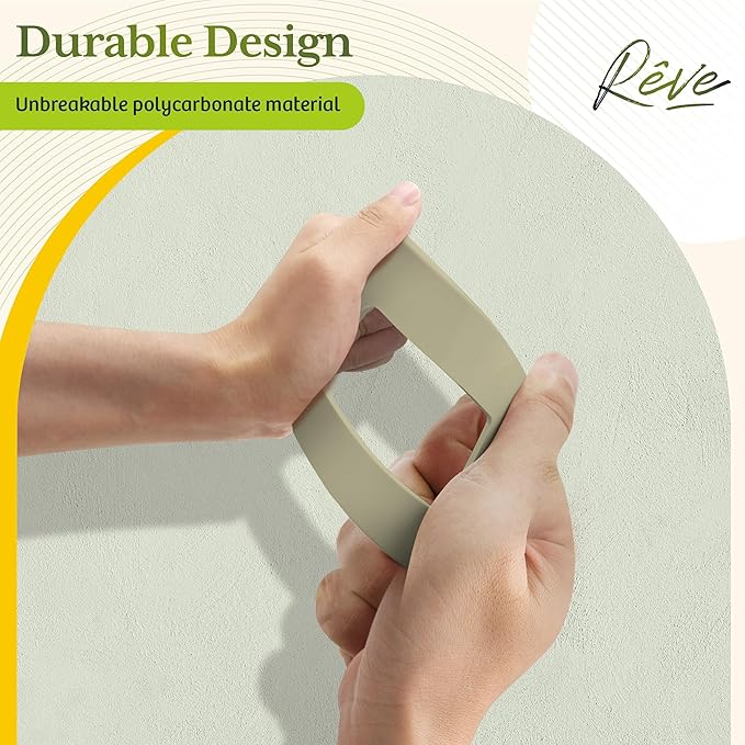 TG Screwless Decorator Wall Plates Child Safe Outlet Covers, Size 1-Gang 4.50" H x 2.75” L, Unbreakable Polycarbonate Thermoplastic, UL Listed, Glossy, Ivory (1 Pack)
