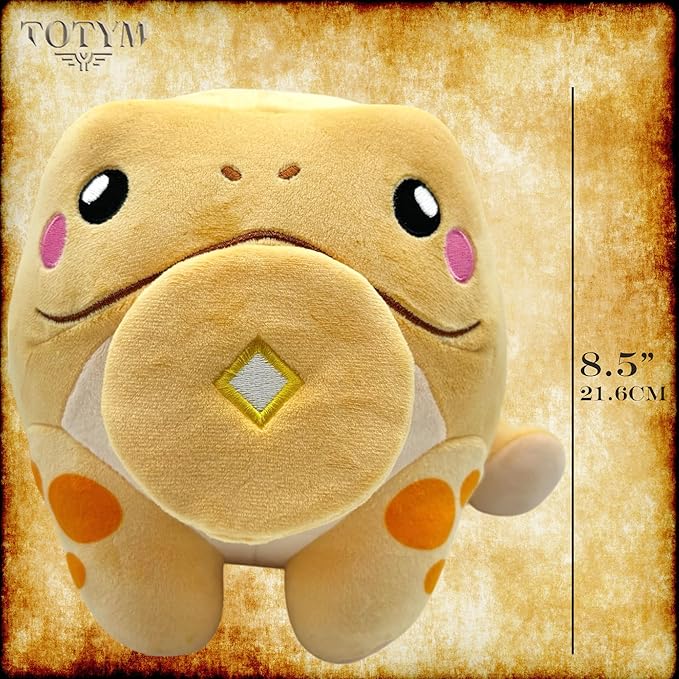7 Inch Lucky The Jin Chan Plush- Ultra Soft & Squishy- Made from Eco-Friendly Materials- Encourages Imaginative Play- Chinese Folklore- Money Toad Stuffed Animal Gift for Kids 3+