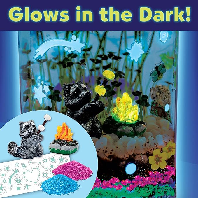 Creativity for Kids Grow 'N Glow Terrarium Kit - Educational Science Kits| Spring Crafts for Kids Gifts for Boys and Girls | Craft and STEM Projects (Ages 6+)