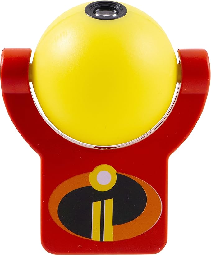 Projectables Incredibles 2 LED Night Light, Plug-in, Dusk-to-Dawn Sensor, Elastagirl, Violet, Dash, Jack-Jack, Project Image on Ceiling, Wall, or Floor, Ideal for Bedroom, Nursery, Bathroom, 41247