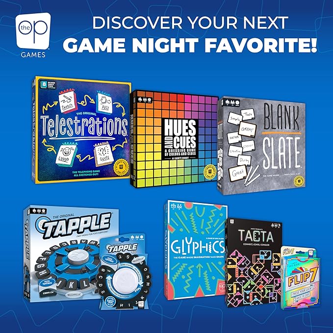 USAOPOLY The Original TAPPLE, The Fast-Paced Family Board Game,Choose a Category & Race Against The Timer to be The Last Player,Learning Word Game for Ages 8 & Up, 2-8 Players, 15-20 Minute Play Time