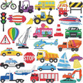 Labeol Diamond Art Kits for Kids Boys and Girls Ages 6-8-10-12 Easy to DIY Creative Diamond Art Sticker Craft by Numbers Kits for Kids and Adult Beginners (Transportation)