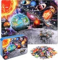 LELEMON Puzzles for Kids Ages 4-6, Space 60 Piece Puzzles for Kids Ages 3-5 in a Metal Box, Educational Jigsaw Puzzles Childrens Puzzle Games Puzzle Toys for Girls and Boys
