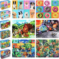LELEMON Puzzles for Kids Ages 4-6,6 Pack 60 Piece Puzzles for Kids Ages 4-8 in a Metal Box,Educational Jigsaw Puzzles Puzzle Games Puzzle Toys for Girls and Boys
