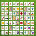 WinnerWhy 60 Pieces Jumbo Memory Game 30 Pairs Giant Matching Cards Giant Educational and Learning Matching Cards for Home Family Outdoor Indoor Activities Holiday Party Supplies Exchange Gifts