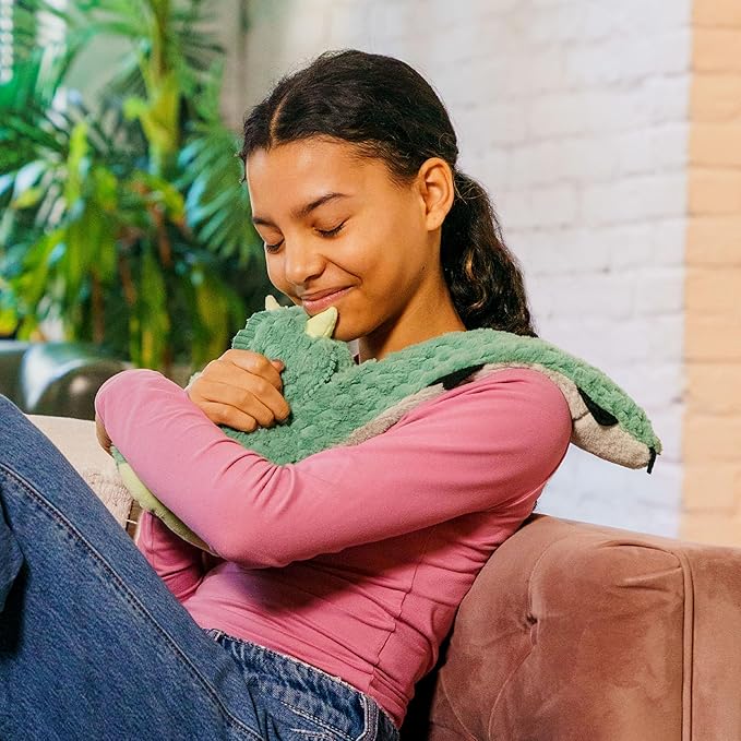 HUGIMALS Hugarounds Zephyr the Dragon 2.5 lb Microwaveable Weighted Plush Neck & Shoulder Wrap | Soothing, Comforting Hugs for Self-Care & Relaxation | Unscented for Ages 2+