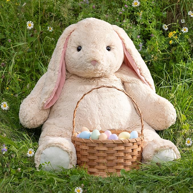 Vermont Teddy Bear Giant Easter Bunny Stuffed Animal | 4 Foot Bunny Plush Toy | Jumbo Emotional Support Plush for Kids and Adults | Crafted in the USA