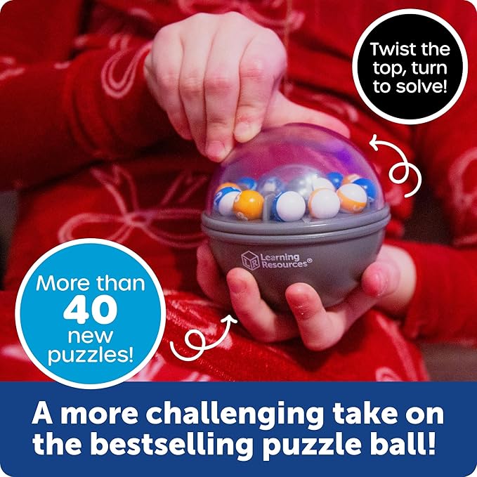 Learning Resources Scramboozle Number Jumble - 3D Brain Teasers for Kids and Adults, Puzzles for Teens, Critical Thinking and Problem Solving Game, Travel Toy, Fidget Toys, Gifts for Boys and Girls