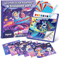 JoyCat Paint with Water Coloring Books, Art & Craft Activity, No Mess Art for Kids Ages 4-8, Craft Kits & Supplies, DIY Creative Activity, Gifts for Girls & Boys (Space)