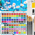 ARTISTRO 100 Color Watercolor Paint Set - Portable Paint Art Kit with Palette and Brush Pens - Travel Water Color Set for Adults, Professionals, Kids - Art and Painting Supplies - Gift Idea