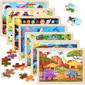 OCTERIC 7 Packs Puzzles for Kids Ages 4-6, 60 PCs Wooden Jigsaw Puzzles Preschool Educational Toys Gifts for Children Ages 4-8, Kids Puzzle for 3 4 5 6 Year Olds Boys Girls