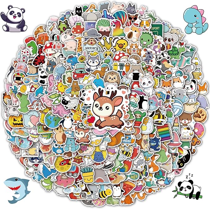 Stickers for Water Bottles, 400PCS Water Bottle Stickers for Kids, Waterproof Vinyl Stickers, Cute Stickers Pack