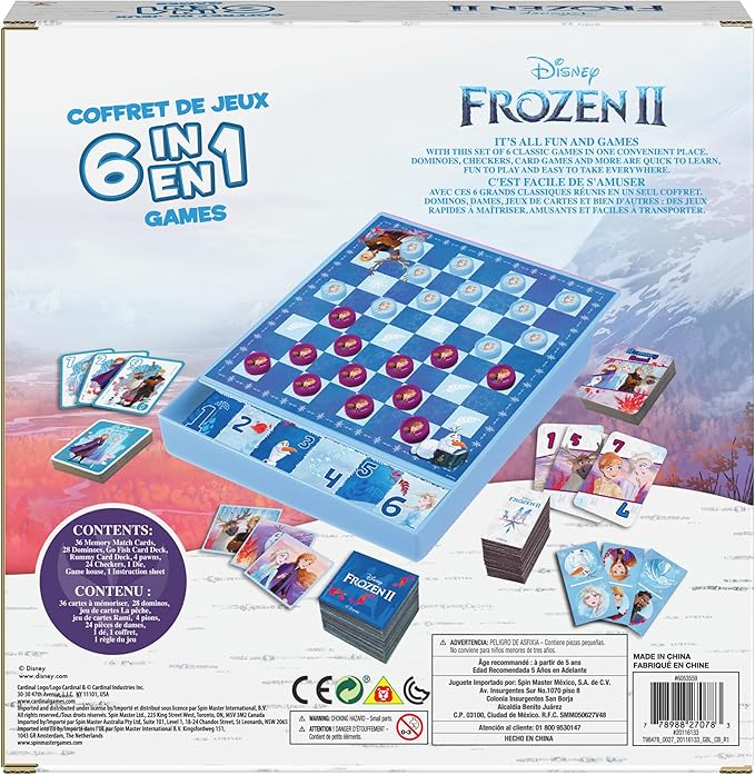 Disney Frozen 2 6-in-1 Game House for Kids and Families
