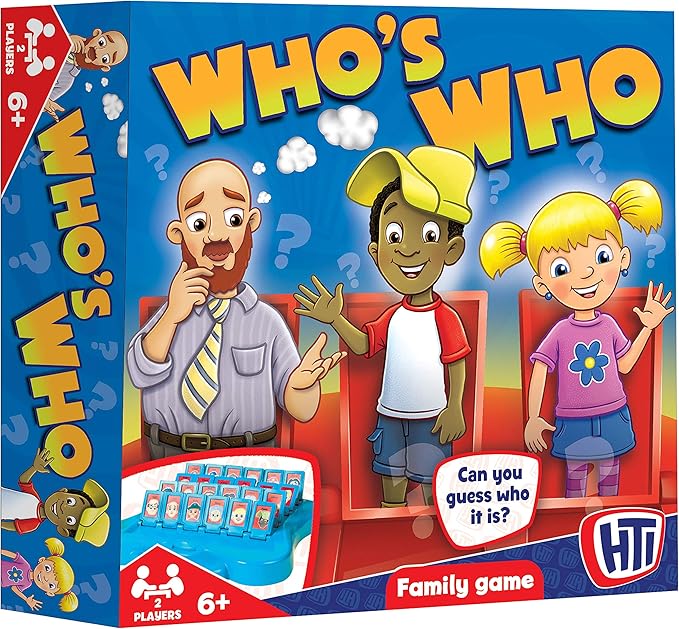HTI Toys Traditional Games Who's Who Board Game Fun for All Kids Boys and Girls
