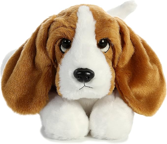 Aurora® Adorable Flopsie™ Basset Hound Stuffed Animal - Used to Create Imaginative Play Adventures - Perfect for Birthdays, Kids and Adults, All Ages - Brown 12 Inches