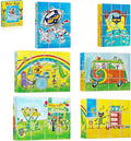 PicassoTiles Magnetic Tiles Pete the Cat Magnet Puzzle Cube Set 6 Cartoon Theme Mix and Match Brain Teaser STEM Educational Toy for Kids Toddlers Preschool Age 3 Plus Sensory Learning Play Kit PTC03
