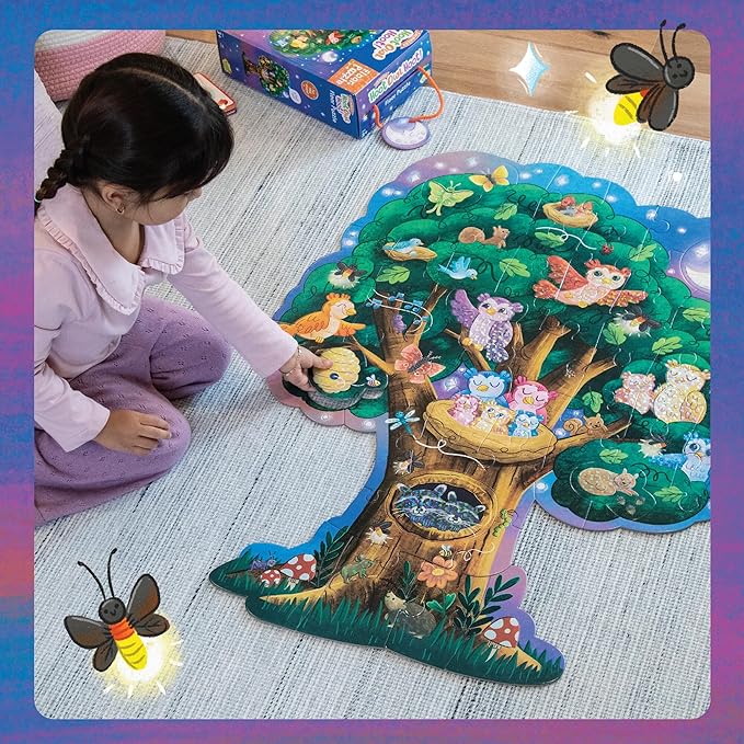 Peaceable Kingdom Hoot Owl Hoot Floor Puzzle – Giant Floor Puzzle for Kids Ages 5 & up – Great for Classrooms