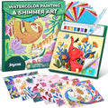 JoyCat Paint with Water Coloring Books, Art & Craft Activity, No Mess Art for Kids Ages 4-8, Craft Kits & Supplies, DIY Creative Activity, Gifts for Girls & Boys (Animals)