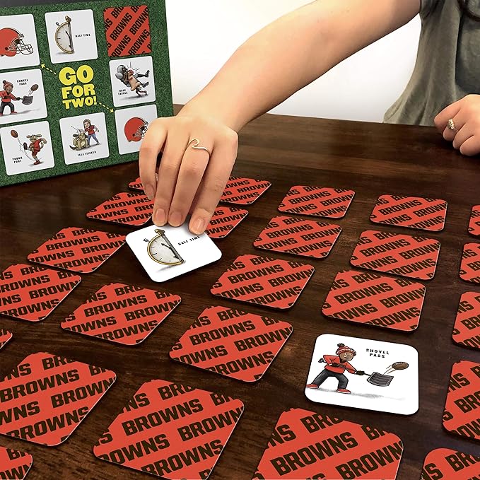 YouTheFan NFL Officially-Licensed Memory Match Game - Humorous, Team-Specific, Original Hand-Drawn Artwork, Fun for The Whole Family, for Fans Young and Old