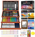 Soucolor Arts and Crafts Kits, 192-Pack Deluxe Art Set Coloring Drawing Painting Supplies Art Kit with Acrylic Pad, Watercolor Pad, Sketch Book, Canvases, Acrylic Paint, Crayons, Pencils