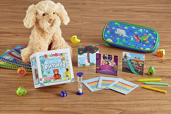 BrainBox Pictures Card Game - Memory & Observation Game, Educational Global Adventure, Family-Friendly Trivia Game for Kids & Adults, Ages 8+, 1+ Players, 10 Min Playtime, Made by Green Board Games
