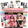 Fashion Angels Luxe Life High Fashion Design Set, Includes 500+ Stickers with Style Boards, Garments, Accessories & Fabric Swatches, Creative Fashion Design Kit for Kids Ages 6+