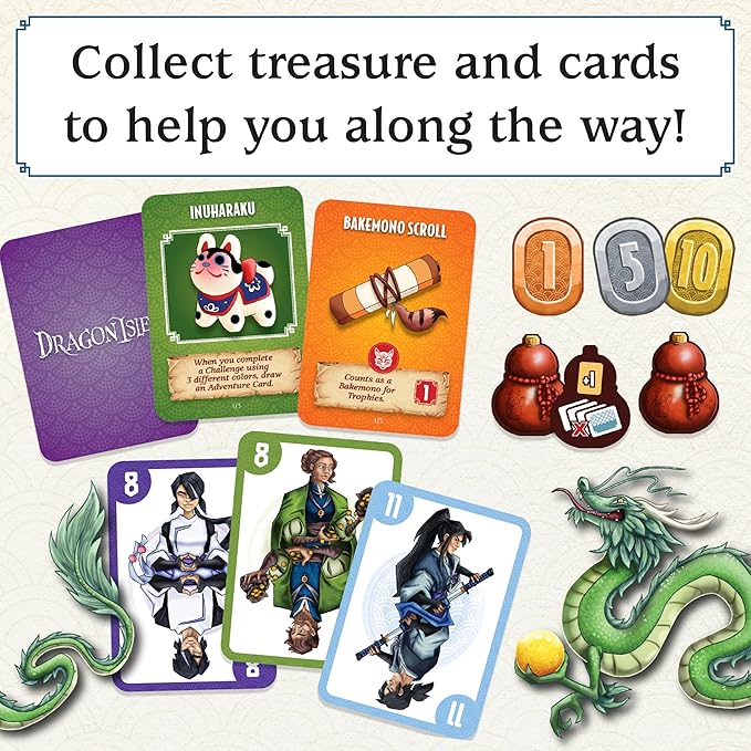 DragonIsles – Fantasy Adventure Family Board Game for 2-5 Players, Ages 10+ – A Journey of Far-Shores and Fortunes!