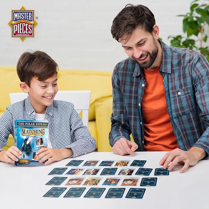 MasterPieces Kids Games - The Polar Express Matching Game - Game for Kids and Family - Laugh and Learn
