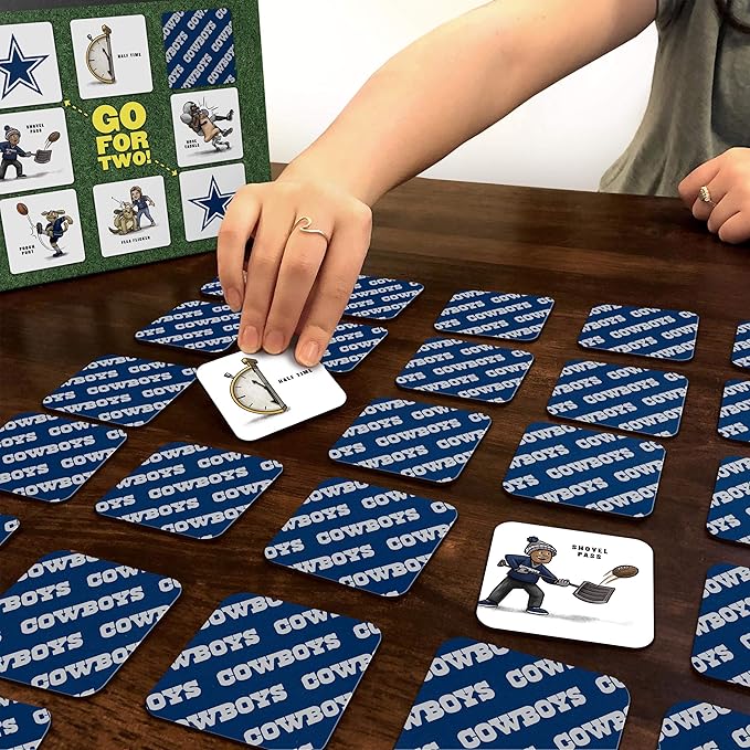 YouTheFan NFL Officially-Licensed Memory Match Game - Humorous, Team-Specific, Original Hand-Drawn Artwork, Fun for The Whole Family, for Fans Young and Old