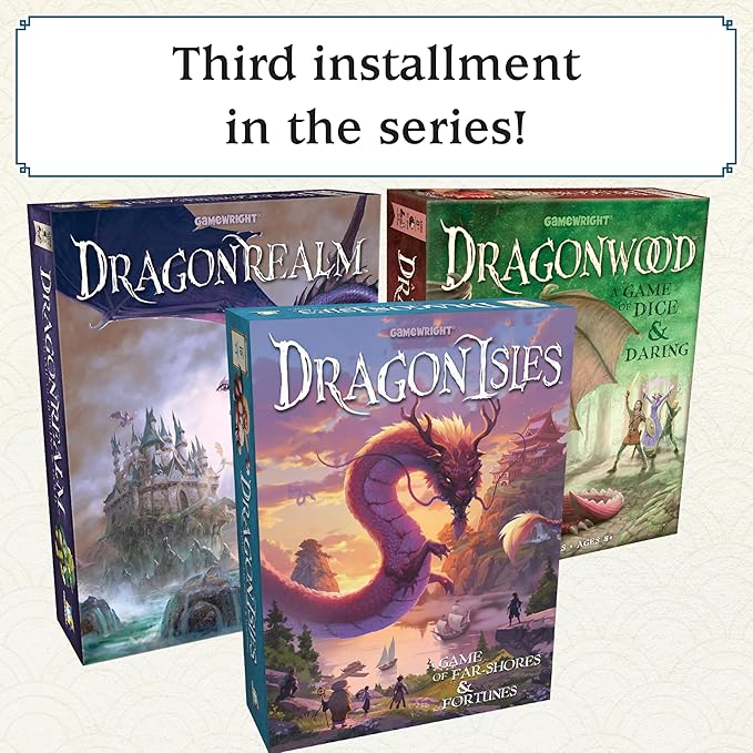 DragonIsles – Fantasy Adventure Family Board Game for 2-5 Players, Ages 10+ – A Journey of Far-Shores and Fortunes!