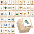Hebayy Bible-Themed Matching Game, 80 PCS Bible Concentration Memory Cards for Christian 40 Pairs Biblical Character Cards Educational Toys for Kids, Adults