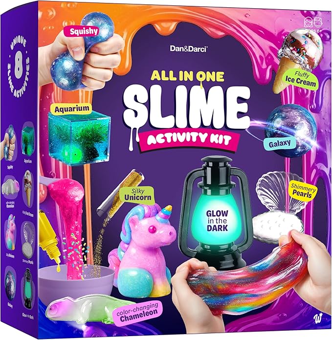 Slime Making Kit for Kids - 7 8 9 10 11 12 Year Old Girl Gifts - Arts and Crafts for Kids Ages 8-12 - Girls Birthday Gift Ideas Age 8-10 Years - Activities DIY Kits - Toys for Kids, Tween, Teens