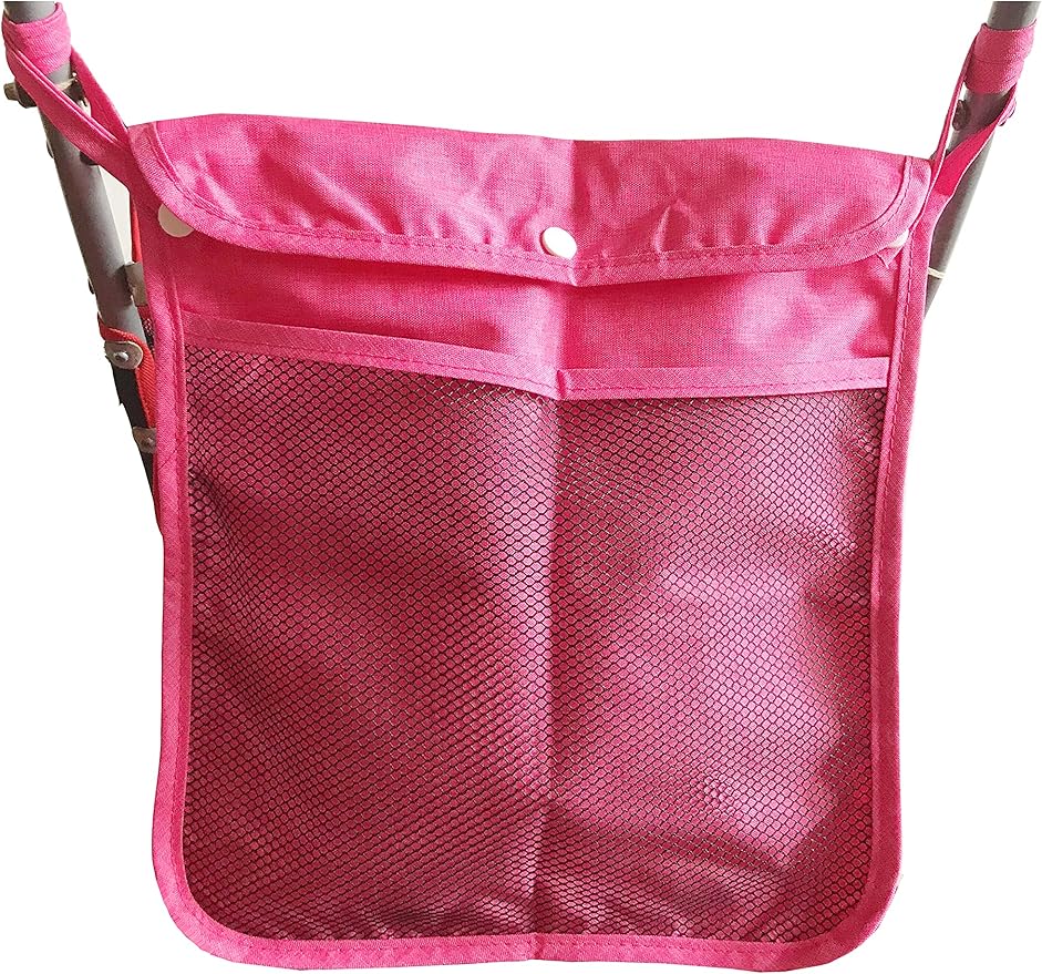 Baby Stroller Organizer Carmine Red Toddle Umbrella Stroller Organizer for Bottle Nappy Storage, Detachable Straps easy hang on strollers (Carmine Red)