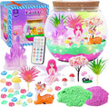 Gifmore Fairy Terrarium Kit for Kids with LED Night Light & Remote Control, Fairy Toys & Arts and Crafts Kit for Girls Ages 4-12, Creative Birthday Christmas Gifts for Children