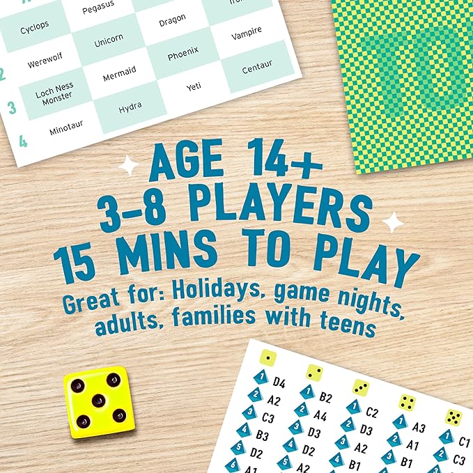 The Chameleon, Award-Winning Bluffing Board Game for Families & Friends for 3-8 Players