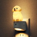 L LOHAS LED Night Light for Kids,3D Cute Puppy Night Lights,Golden Retriever with Dusk to Dawn Sensor, RGB+Soft White 3000K,Dog Night Light,Birthday Gift Nightlight for Kids, Room Decor