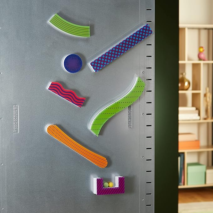 Learning Resources Tumble Trax Magnetic Marble Run - STEM Toys, Marble Runs for Kids 4-8, Marbles for Kids, Gravity Maze, Marbles Game, Ball Maze Toy, STEM Magnetic Track Toy