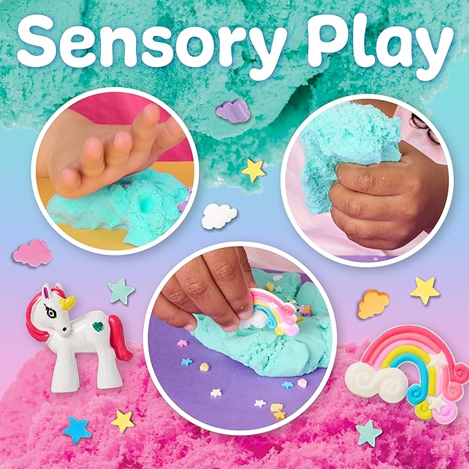 Creativity for Kids Sensory Minis Unicorn Kit | Cloud Clay Sensory Toy for Kids | Spring Crafts | Mess-Free, Screen-Free Travel Activity for Kids (Ages 3+)