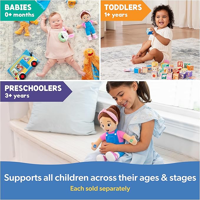 Ms. Rachel Official Cuddle & Comfort Doll, 11” Premium Plush Baby Toy, Toddler Toys for Girls & Boys for Ages 6 Months to 3+