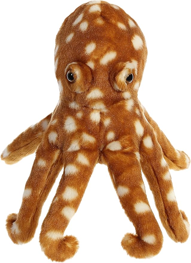 Aurora® Adorable Flopsie™ Octopus Stuffed Animal - Used to Create Imaginative Play Adventures - Perfect for Birthdays, Kids and Adults, All Ages - Orange 12 Inches