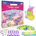 Imagimake Mirror Mosaic Butterfly & Peacock Kids Art Set | DIY Craft Kit | Foil Stickers for Kids Age 3+ | Travel Crafts for Kids Ages 4-8 | Birthday Gift for Girls and Boys Ages 3,4,5,6,7