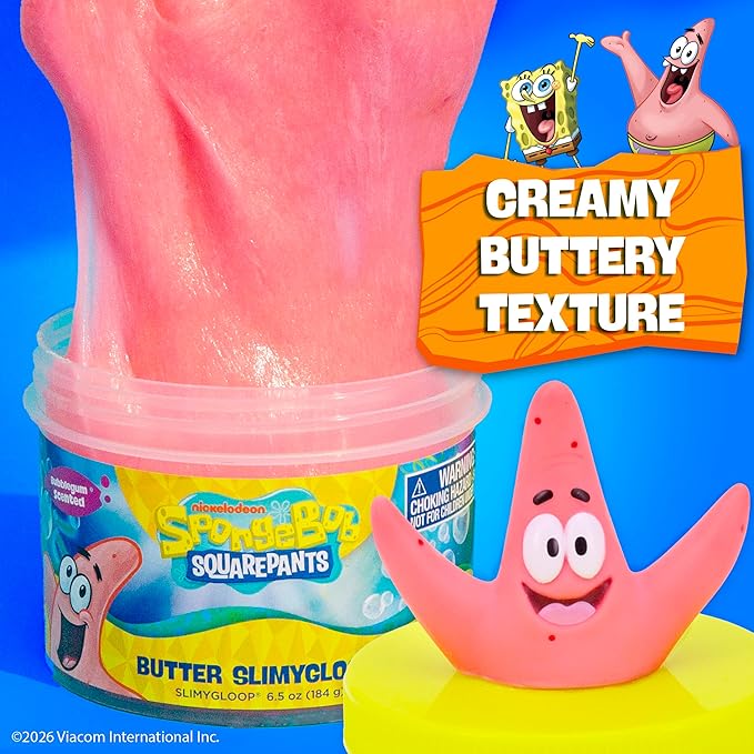 Spongebob Squarepants Patrick Butter SLIMYGLOOP, Bubblegum Scent, 6.5 oz.