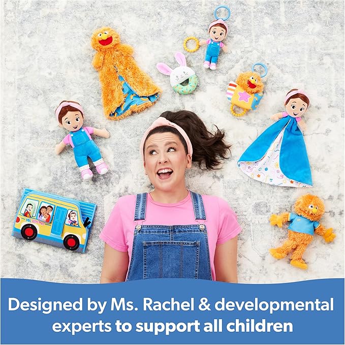 Ms. Rachel Official Cuddle & Comfort Doll, 11” Premium Plush Baby Toy, Toddler Toys for Girls & Boys for Ages 6 Months to 3+